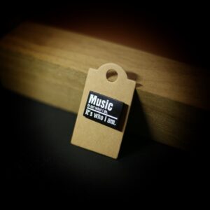 Minimalist Music Quote Enamel Pin